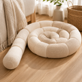 Kavorli™ CoilHaven Modular Spiral Floor Lounger – Sculptural Padded Lounge Cushion & Flexible Home Comfort Accent